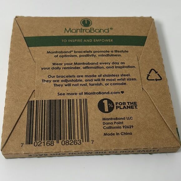 NIB MantraBand TO THE MOON AND BACK Rose Gold Original Bracelet - Picture 5 of 5